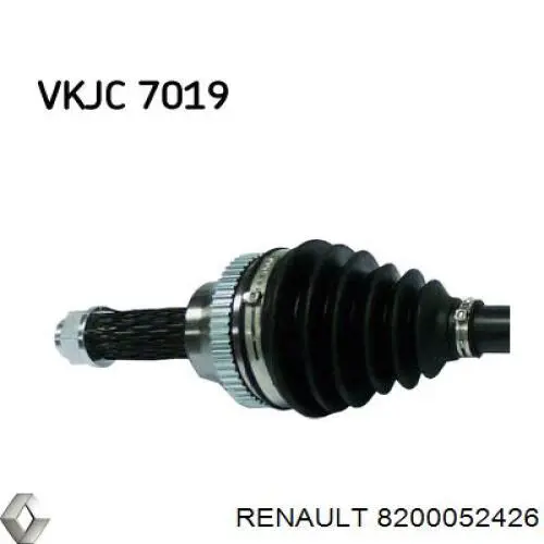 8200052426 Renault (RVI) árbol de transmisión delantero derecho