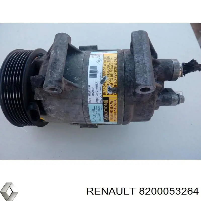 8200053264 Renault (RVI) compresor de aire acondicionado