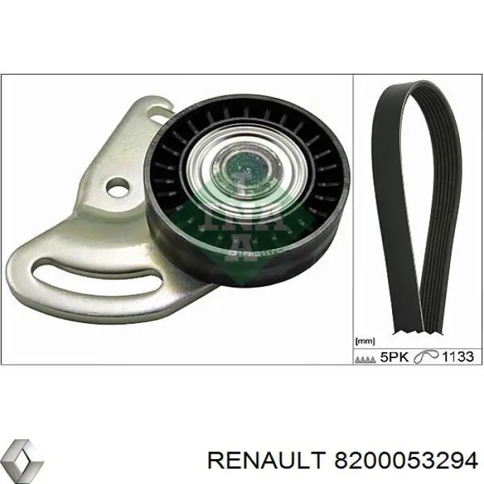 8200053294 Renault (RVI) polea tensora correa poli v