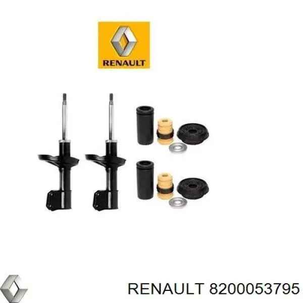 Soporte del amortiguador delantero 8200053795 Renault (RVI)