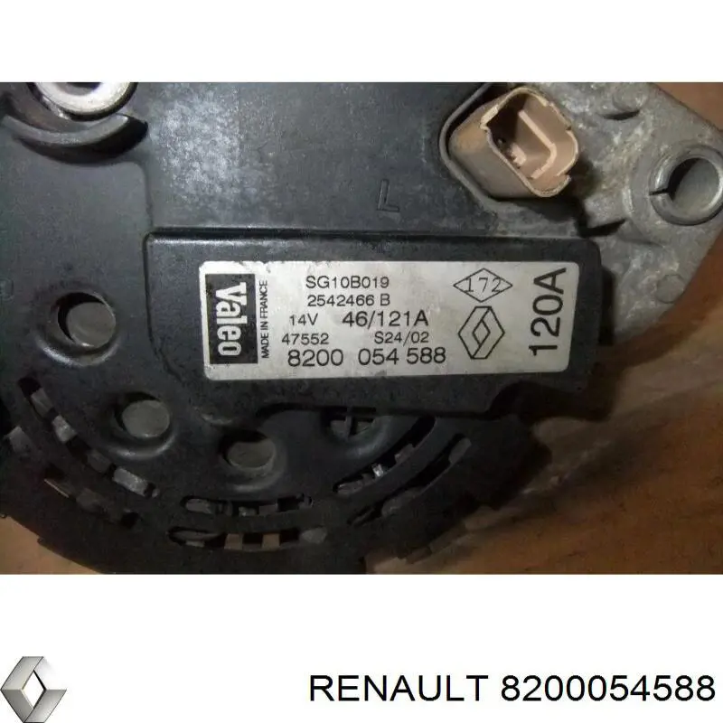 8200054588 Renault (RVI) alternador
