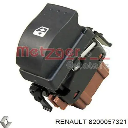 8200057321 Renault (RVI) botón de elevalunas delantero derecho