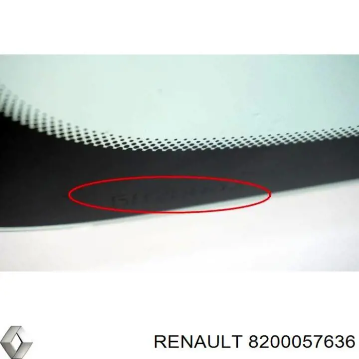 8200057636 Renault (RVI) puerta cristal deslizante lateral izquierdo