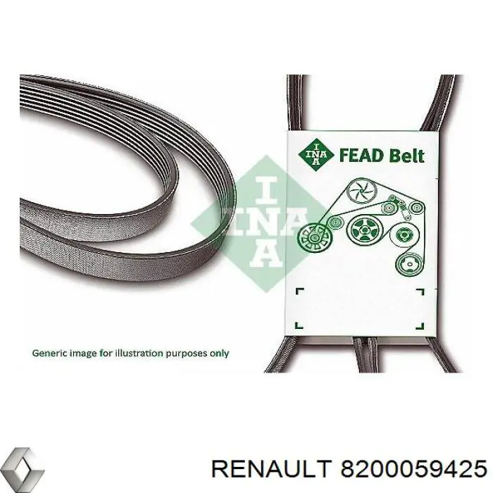 8200059425 Renault (RVI) correa trapezoidal