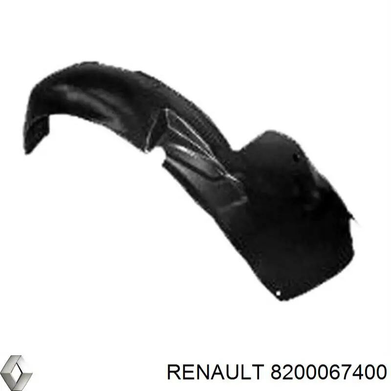 8200067400 Renault (RVI) guardabarros interior, aleta delantera, derecho