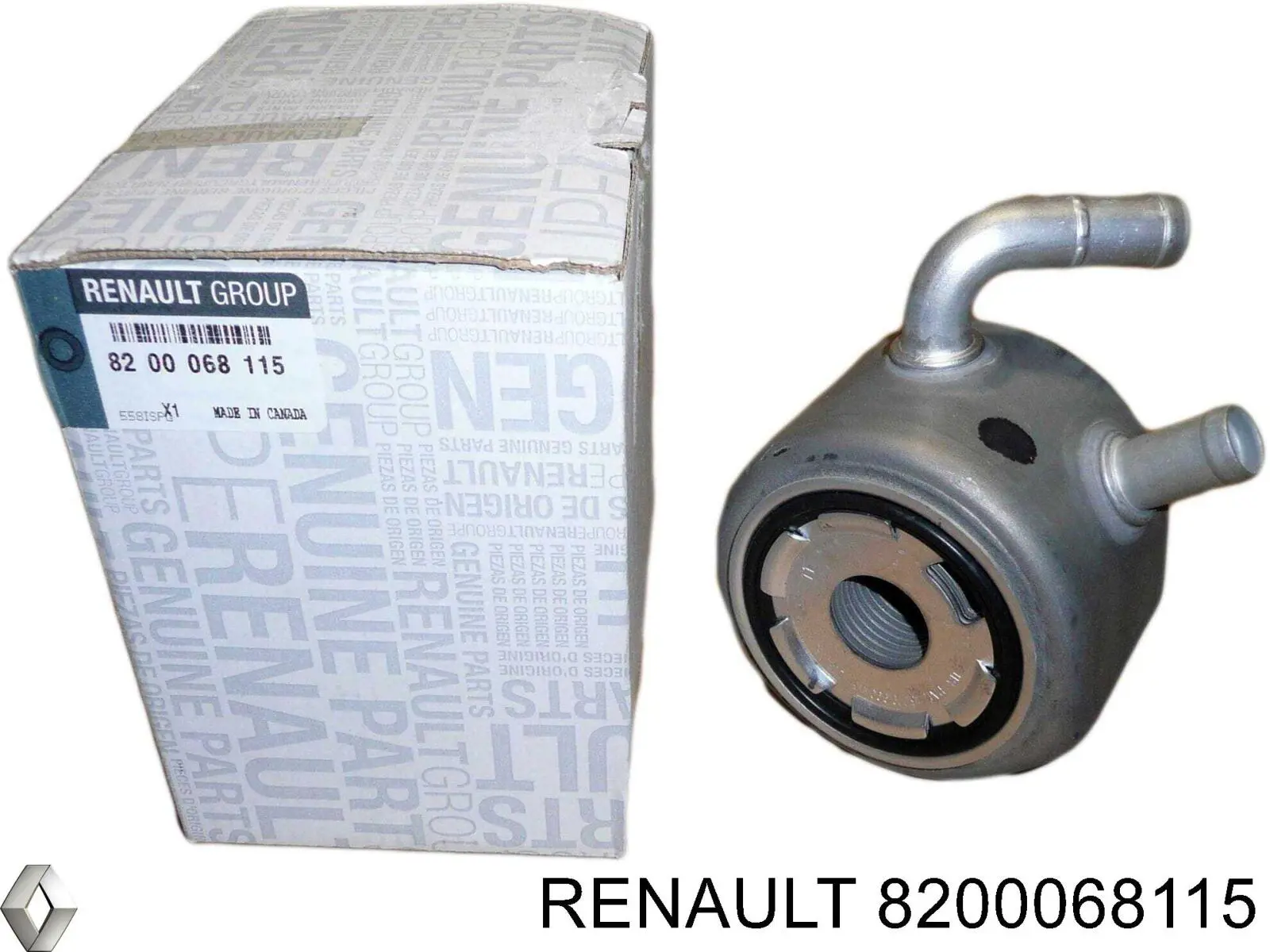 8200068115 Renault (RVI) radiador de aceite, bajo de filtro