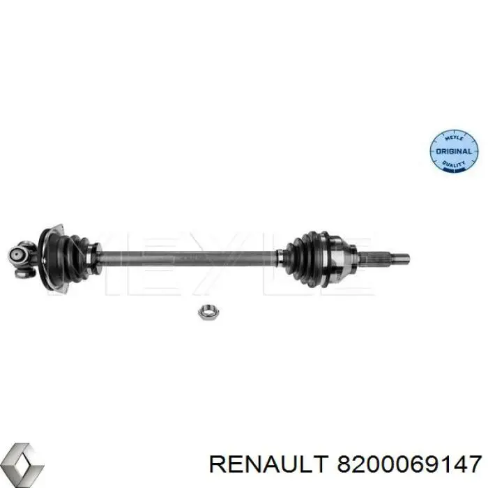 8200069147 Renault (RVI) árbol de transmisión delantero izquierdo