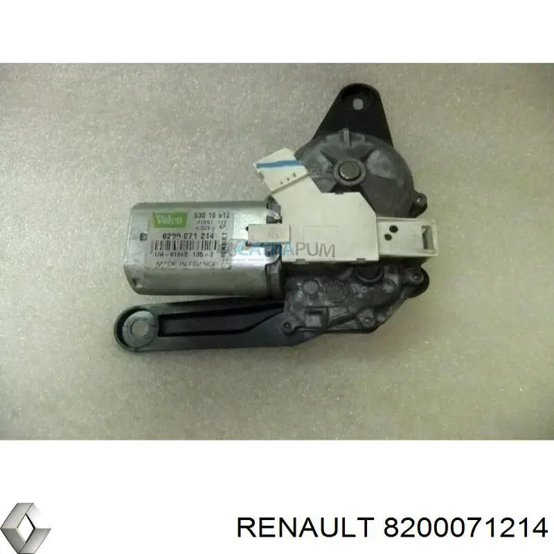 8200071214 Renault (RVI) motor limpiaparabrisas luna trasera