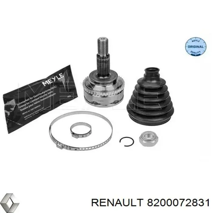 8200072831 Renault (RVI) árbol de transmisión delantero izquierdo
