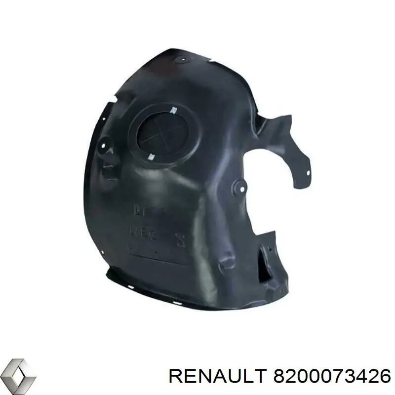 8200073426 Renault (RVI) guardabarros interior, aleta delantera, izquierdo delantero
