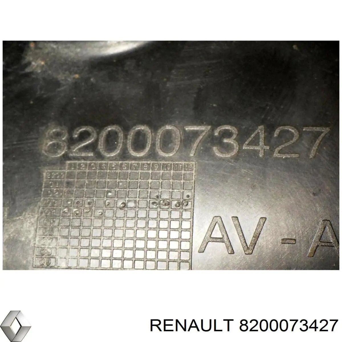 8200073427 Renault (RVI) guardabarros interior, aleta delantera, derecho delantero