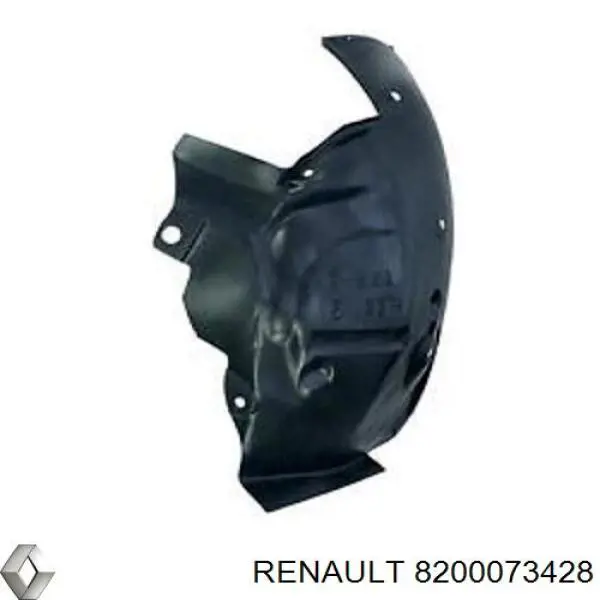 8200073428 Renault (RVI) guardabarros interior, aleta delantera, izquierdo trasero