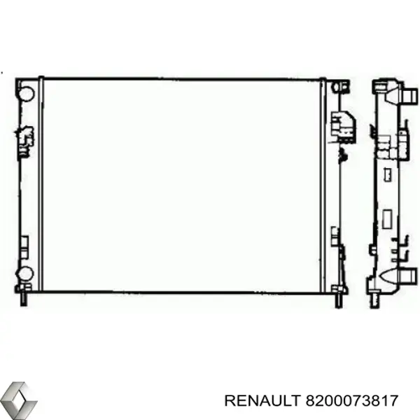 Comprar 8200073817 Renault (RVI) Radiador de auto
