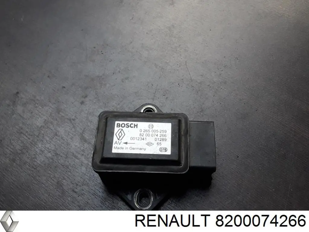 8200074266 Renault (RVI) sensor de aceleracion lateral (esp)