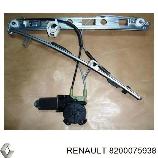 8200075938 Renault (RVI) mecanismo de elevalunas, puerta delantera derecha