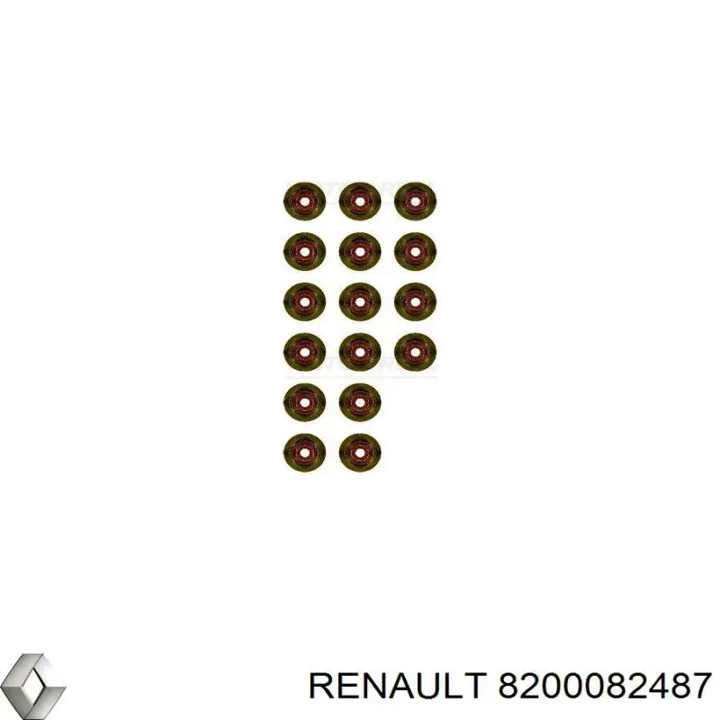 Comprar 8200082487 Renault (RVI) Sello De Aceite De Valvula (Rascador De Aceite) Entrada/Salida