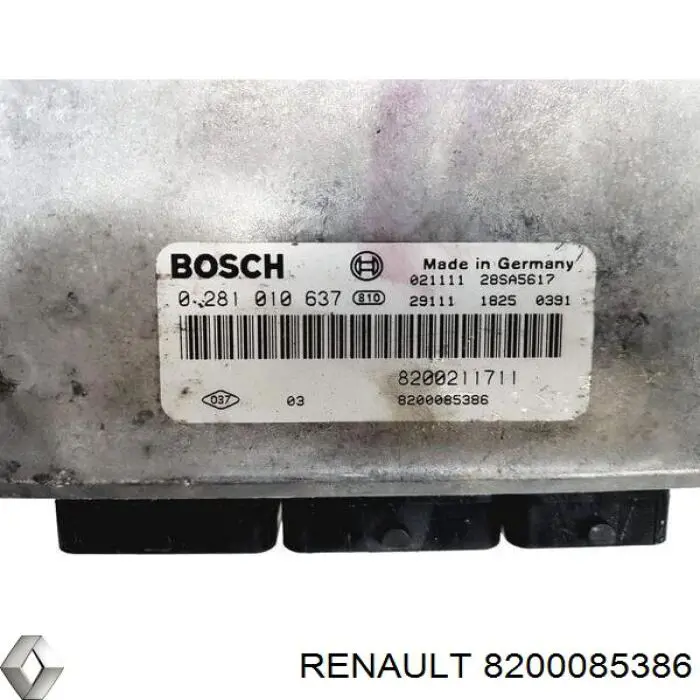 Unidad de control del motor  Renault (RVI) 8200085386 precio, desde 65,34 EUR