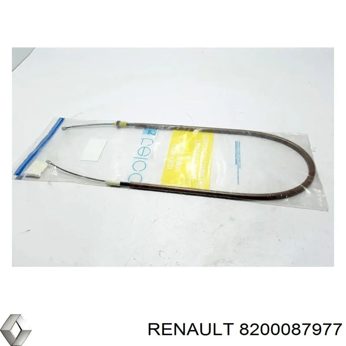 8200087977 Renault (RVI) cable de freno de mano trasero izquierdo