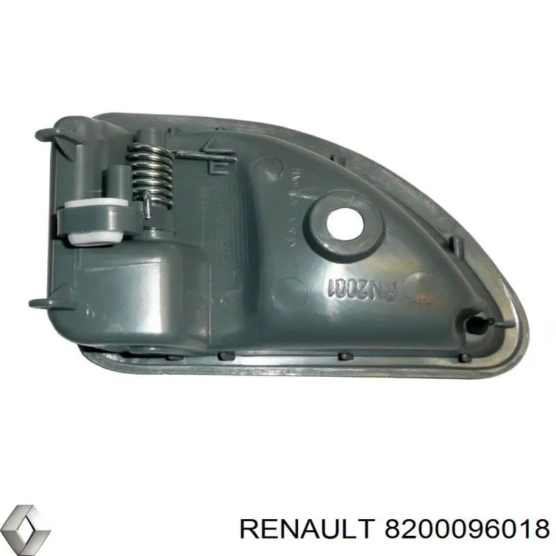 Manecilla de puerta, equipamiento habitáculo, delantera derecha para Renault Kangoo (FC0)