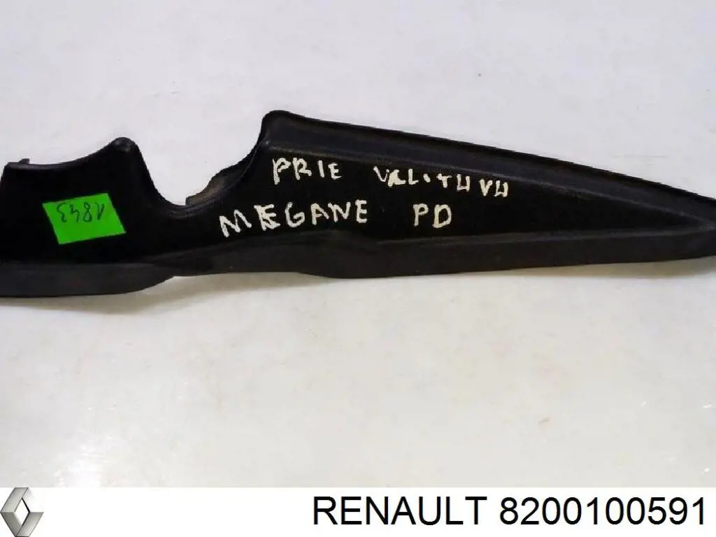 Rejilla de limpiaparabrisas derecha para Renault Megane (EM0)