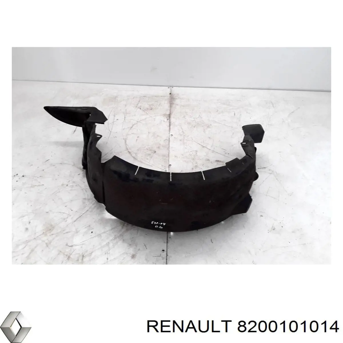 8200101014 Renault (RVI) guardabarros interior, aleta trasera, derecho