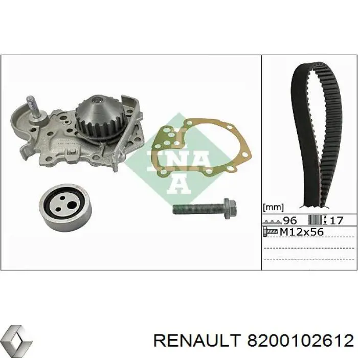 8200102612 Renault (RVI) tensor correa distribución