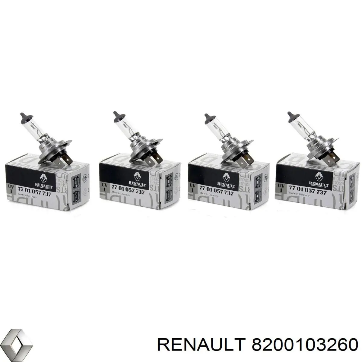 Comprar 8200103260 Renault (RVI) Luz matricula