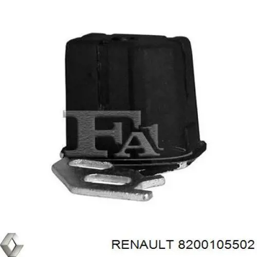 8200105502 Renault (RVI) abrazadera de tubo de escape trasera