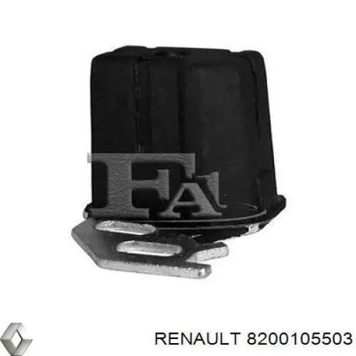 8200105503 Renault (RVI) abrazadera de tubo de escape trasera