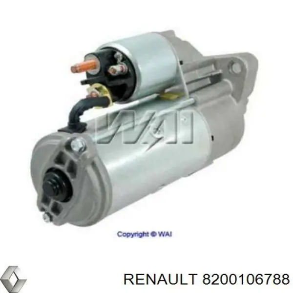 Motor de arranque 8200106788 Renault (RVI)