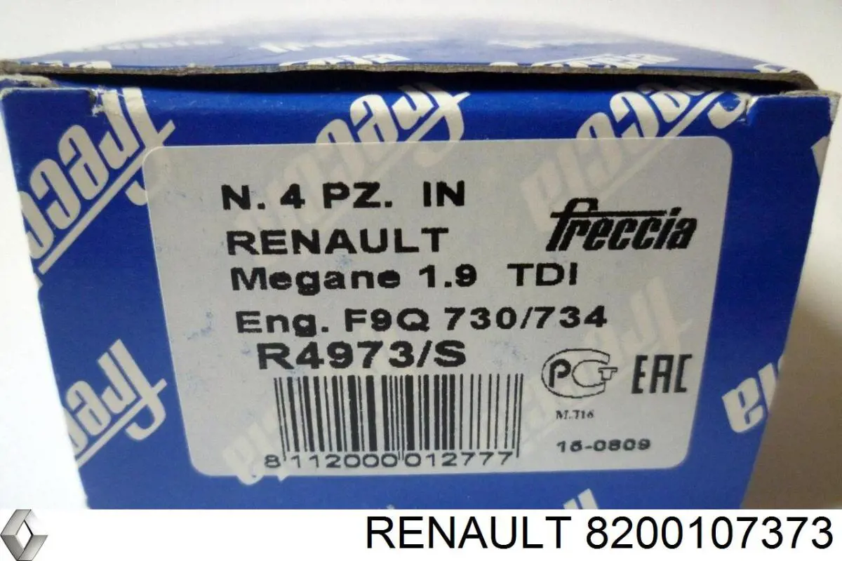 Manija exterior izquierda de puerta trasera de doble hoja 8200153668 Renault (RVI)