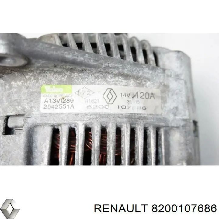 8200107686 Renault (RVI) alternador