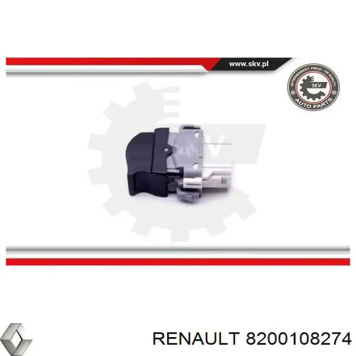 8200108274 Renault (RVI) botón de encendido, motor eléctrico, elevalunas, trasero
