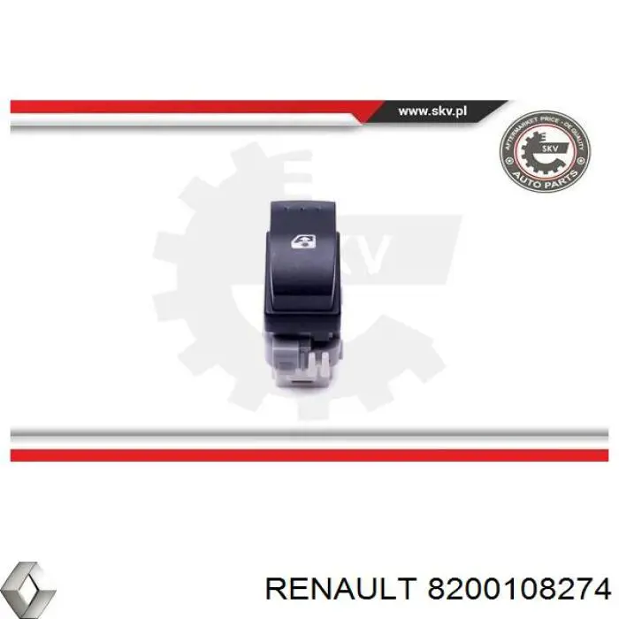 8200220510 Renault (RVI) Botón de encendido del motor del elevalunas trasero