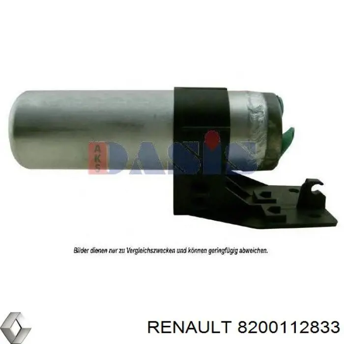8200112833 Renault (RVI) receptor-secador del aire acondicionado