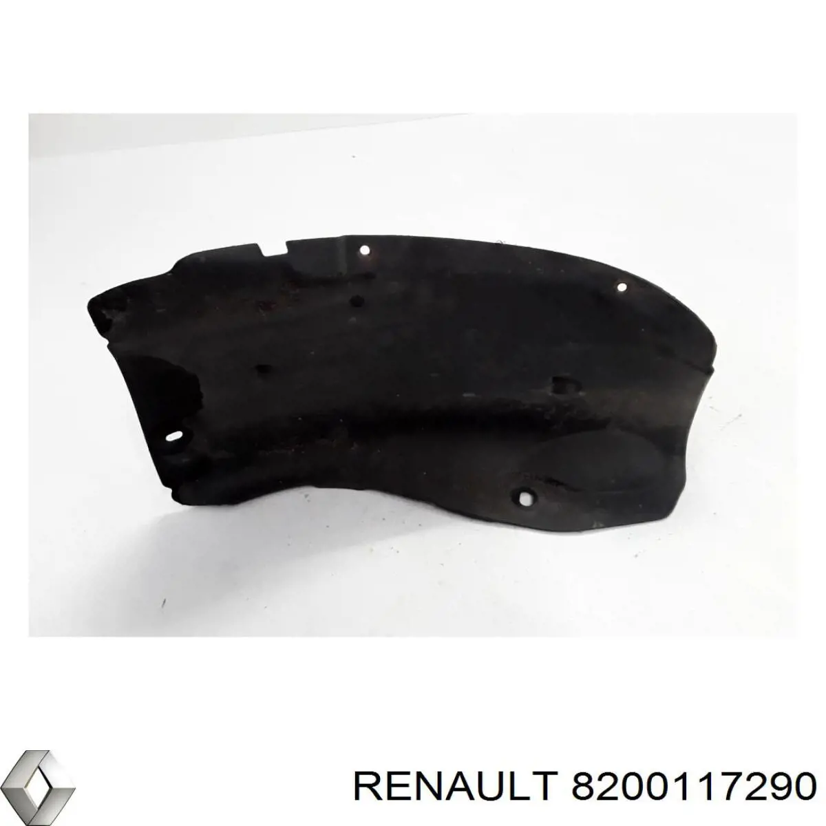 8200117290 Renault (RVI) guardabarros interior, aleta trasera, izquierdo trasero