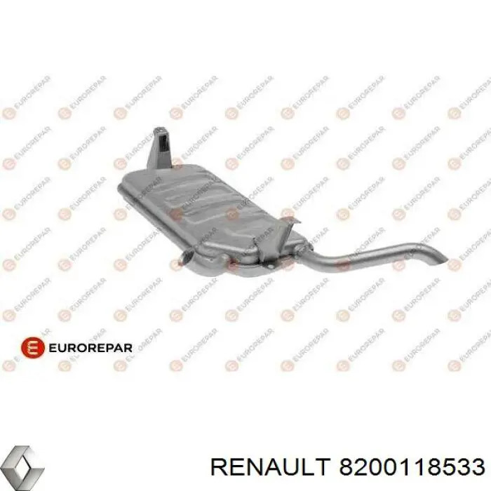 Silencioso trasero para Renault Laguna (BG0)