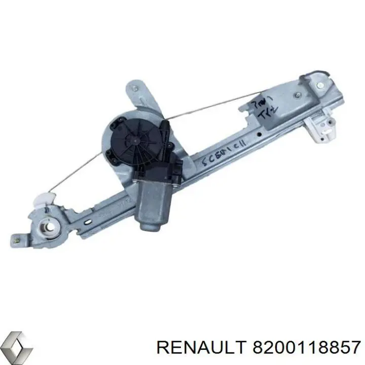 8200118857 Renault (RVI) mecanismo de elevalunas, puerta trasera derecha