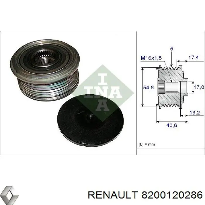 8200120286 Renault (RVI) alternador
