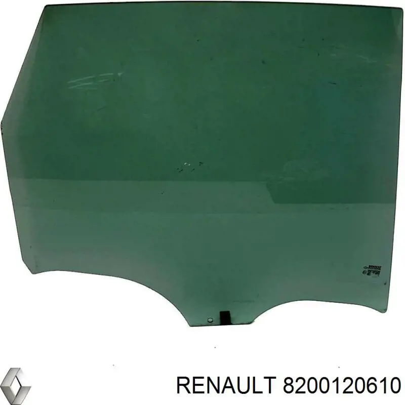 8200120610 Renault (RVI) luna de puerta trasera derecha