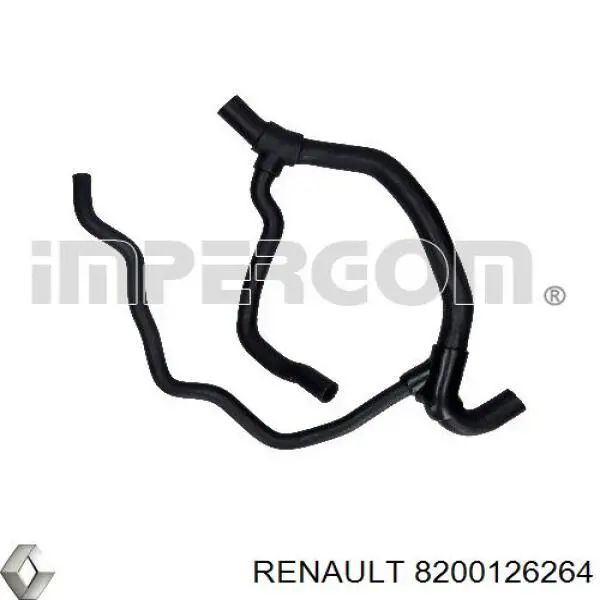 8200126264 Renault (RVI) manguera refrigerante para radiador inferiora