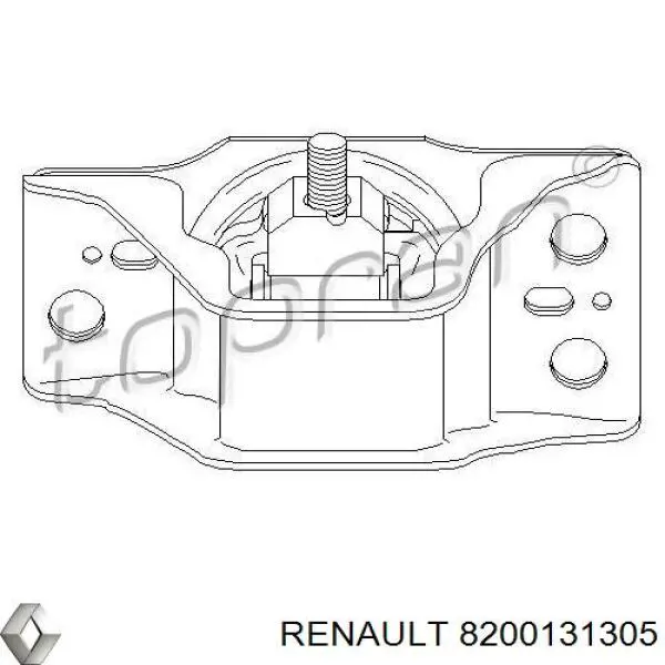 Soporte de motor derecho Renault (RVI) 8200131305 precio, desde 49,77 EUR