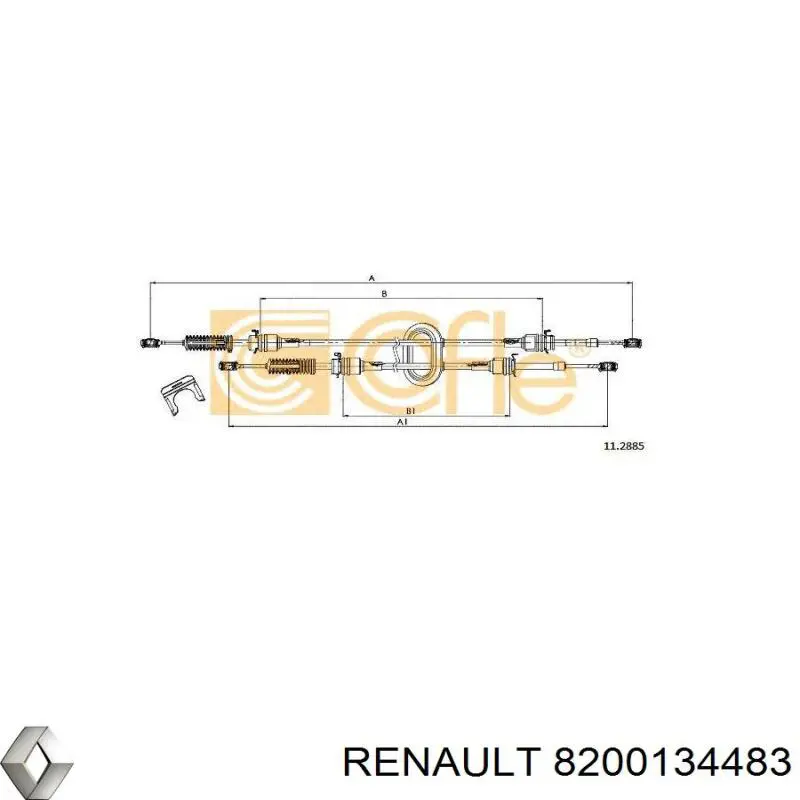 Comprar 8200134483 Renault (RVI) Cables De Accionamiento, Caja De Cambios