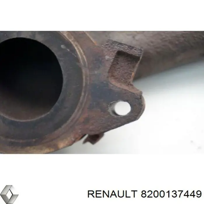 Sistema de escape del motor Renault (RVI) 8200137449