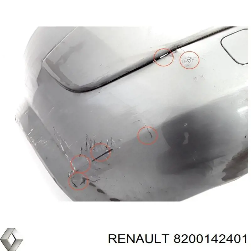 Paragolpes trasero Renault (RVI) 850107698R