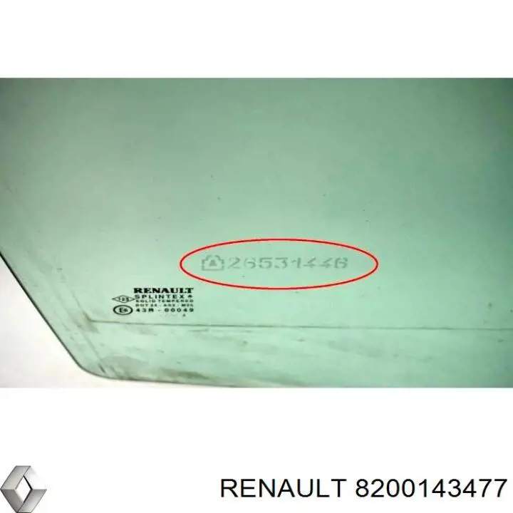 Comprar 8200143477 Renault (RVI) Cristal de puerta delantera derecha