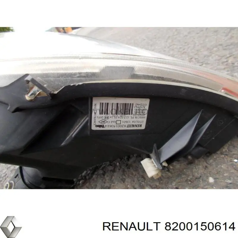 RENAULT 8200150614 faro izquierdo