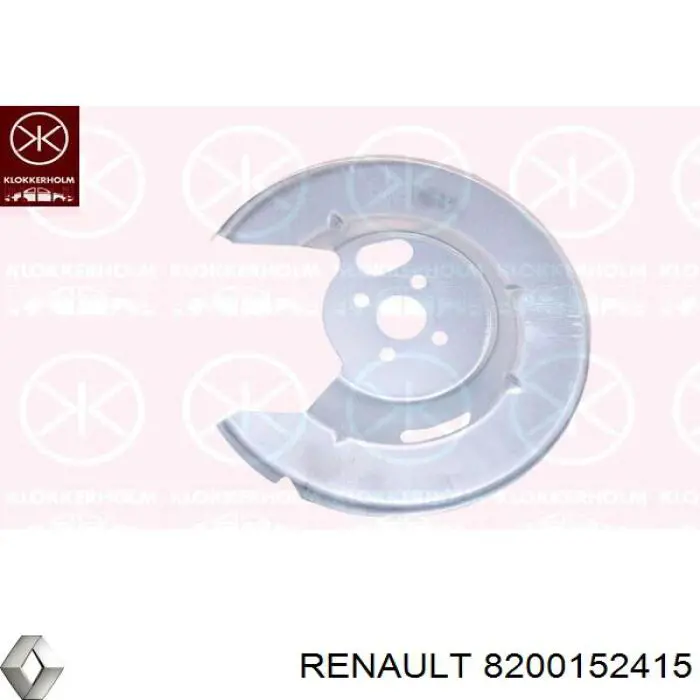 Chapa protectora contra salpicaduras, disco de freno trasero izquierdo Renault Megane 1 (KA0)