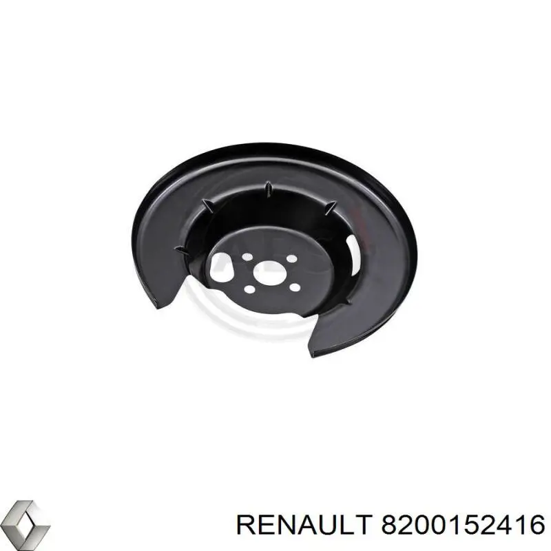 Chapa protectora contra salpicaduras, disco de freno trasero derecho Renault Megane 1 (LA0)