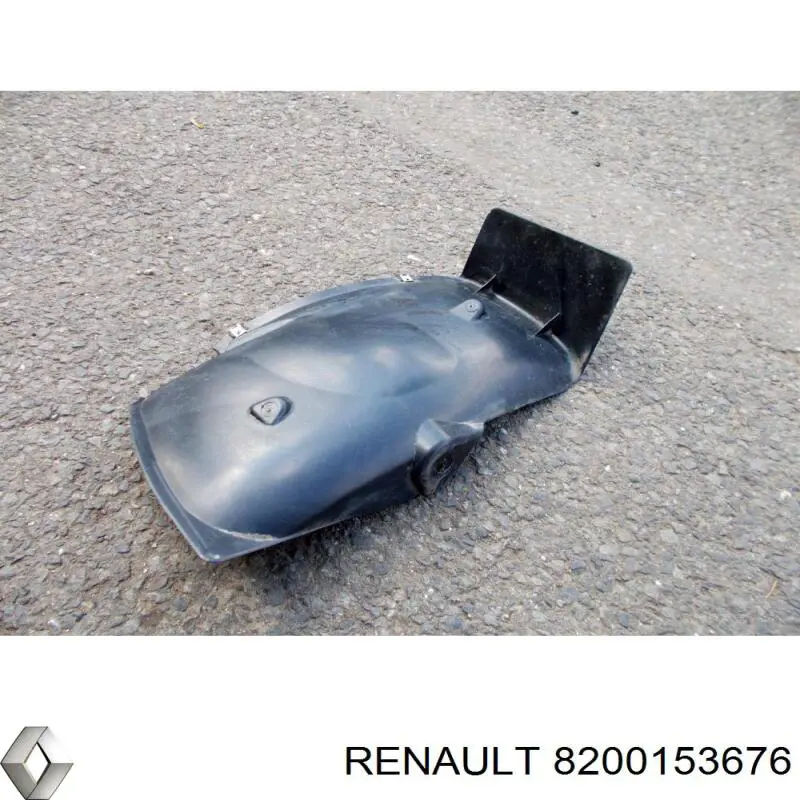 8200153676 Renault (RVI) guardabarros interior, aleta trasera, derecho